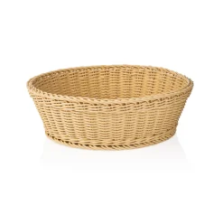 Korb WEAVER PRO systemkörbe, Ø 42 cm, Höhe 12 cm, hellbeige, Polypropylen