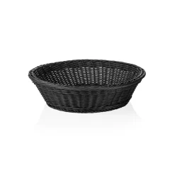 Korb WEAVER PRO Systemkörbe, Ø 37 cm, Höhe 9 cm, schwarz, Polypropylen