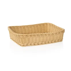 Korb WEAVER PRO Systemkörbe, 40 x 30 x 10 cm, hellbeige, Polypropylen