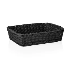 Korb WEAVER PRO Systemkörbe, 40 x 30 x 10 cm, schwarz, Polypropylen