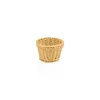 Korb WEAVER PRO Tischkörbe, Ø 13 cm, Höhe 10 cm, oval, hellbeige, Polypropylen