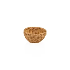 Korb WEAVER PRO Tischkörbe, Ø 16 cm, Höhe 8 cm, beige, Polypropylen