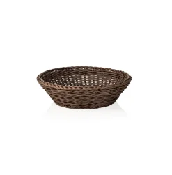 Korb WEAVER PRO Tischkörbe, Ø 29 cm, Höhe 7 cm, braun, Polypropylen