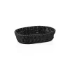 Korb WEAVER PRO Tischkörbe, 32 x 23 x 7 cm, oval, schwarz, Polypropylen