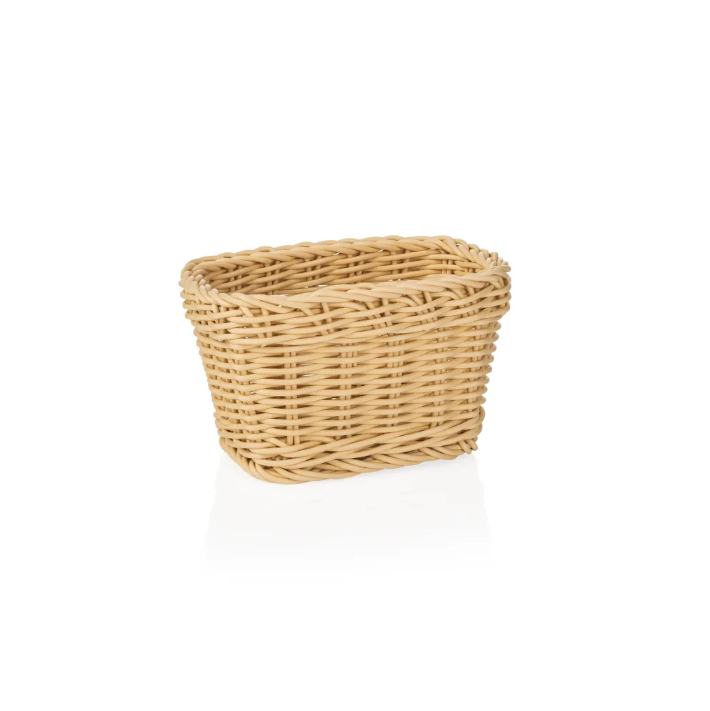 Korb WEAVER PRO Tischkörbe, 17 x 11 x 9 cm, hellbeige, Polypropylen