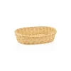 Korb WEAVER PRO Tischkörbe, 32 x 23 x 7 cm, oval, hellbeige, Polypropylen