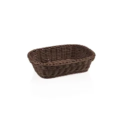Korb WEAVER PRO Tischkörbe, 26,5 x 19 x 7 cm, braun, Polypropylen