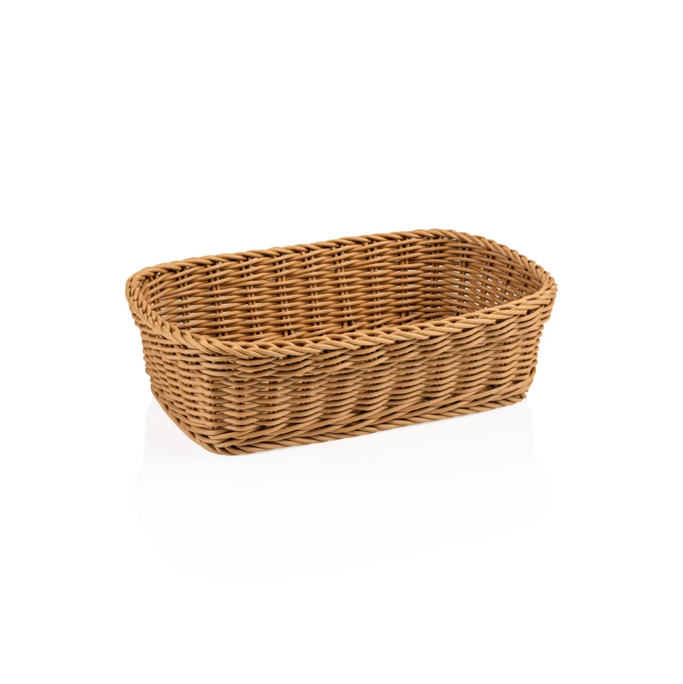 Korb WEAVER PRO Tischkörbe, 31 x 21 x 9 cm, beige, Polypropylen