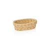 Korb WEAVER PRO Tischkörbe, 19 x 12 x 6 cm, oval, hellbeige, Polypropylen