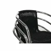 KRISTA Bistrostuhl Geflecht, Rattan schwarz stapelbar