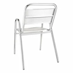 KRISTA Bistrostuhl Gestell und Sitzfläche Aluminium, stapelbar