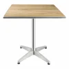 KRISTA Bistrotisch eckig 70x70 cm mit Alu-Gestell