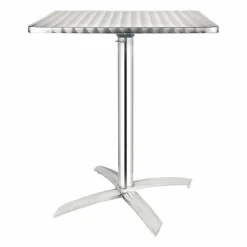KRISTA Bistrotisch klappbar, Edelstahl Tischplatte 60x60 cm