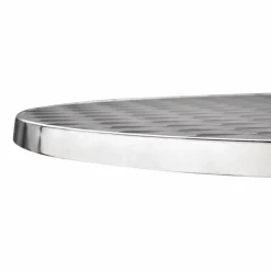 KRISTA Bistrotisch klappbar, Edelstahl Tischplatte rund 60 cm