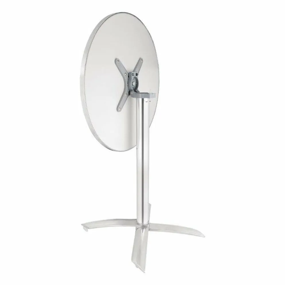 KRISTA Bistrotisch klappbar, Edelstahl Tischplatte rund 60 cm