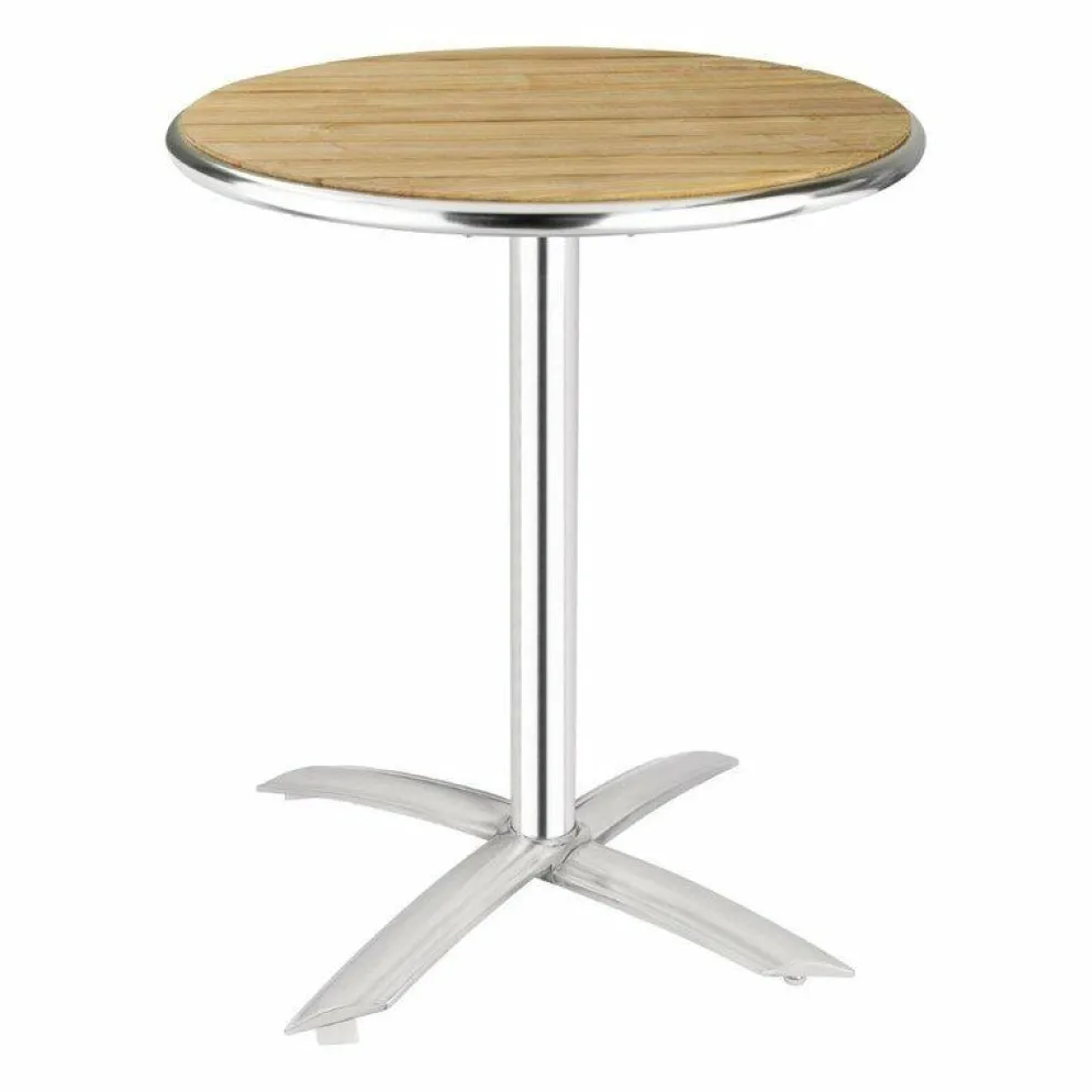 KRISTA Bistrotisch klappbar, Eschenholz Tischplatte rund 60 cm