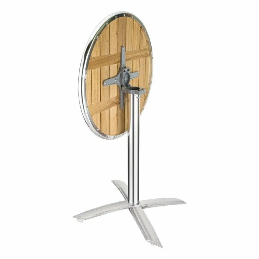 KRISTA Bistrotisch klappbar, Eschenholz Tischplatte rund 60 cm