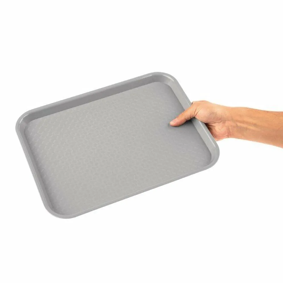 Kristallon Fast-Food-Tablett grau 34,5 x 26,5cm