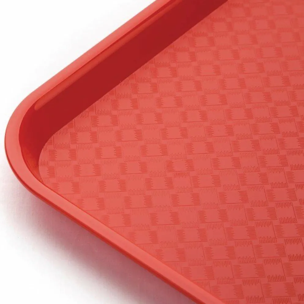 Kristallon Fast-Food-Tablett rot 34,5 x 26,5cm