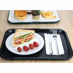 Kristallon Fast-Food-Tablett schwarz 41,5 x 30,5cm