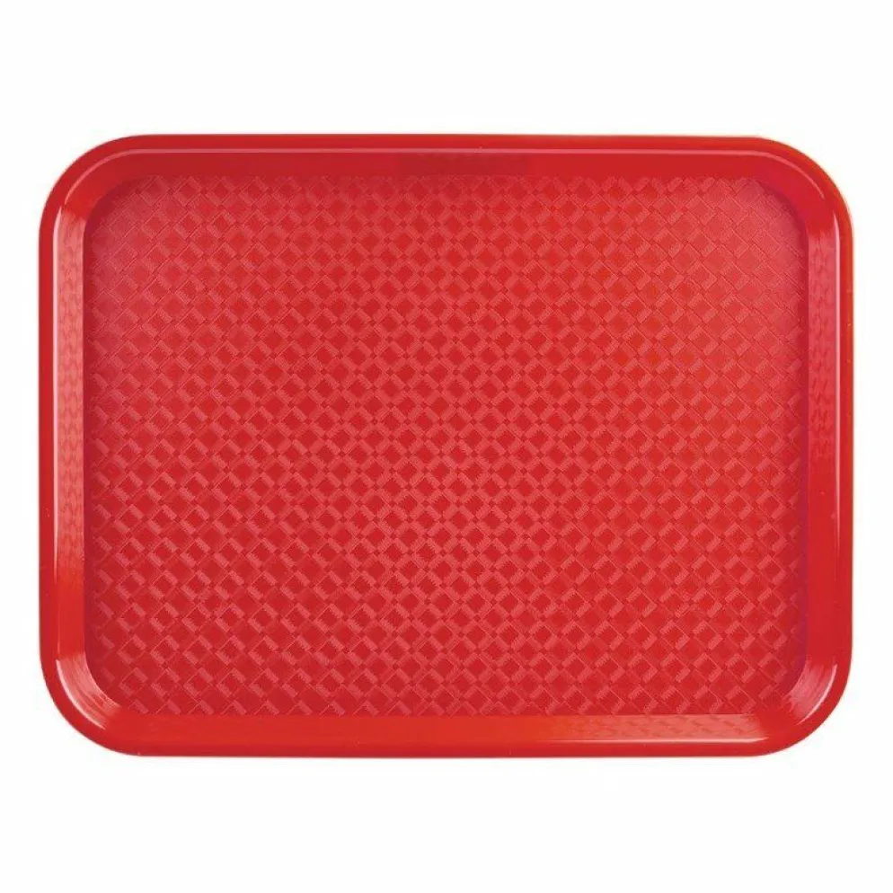 Kristallon Fast-Food-Tablett rot 41,5 x 30,5cm