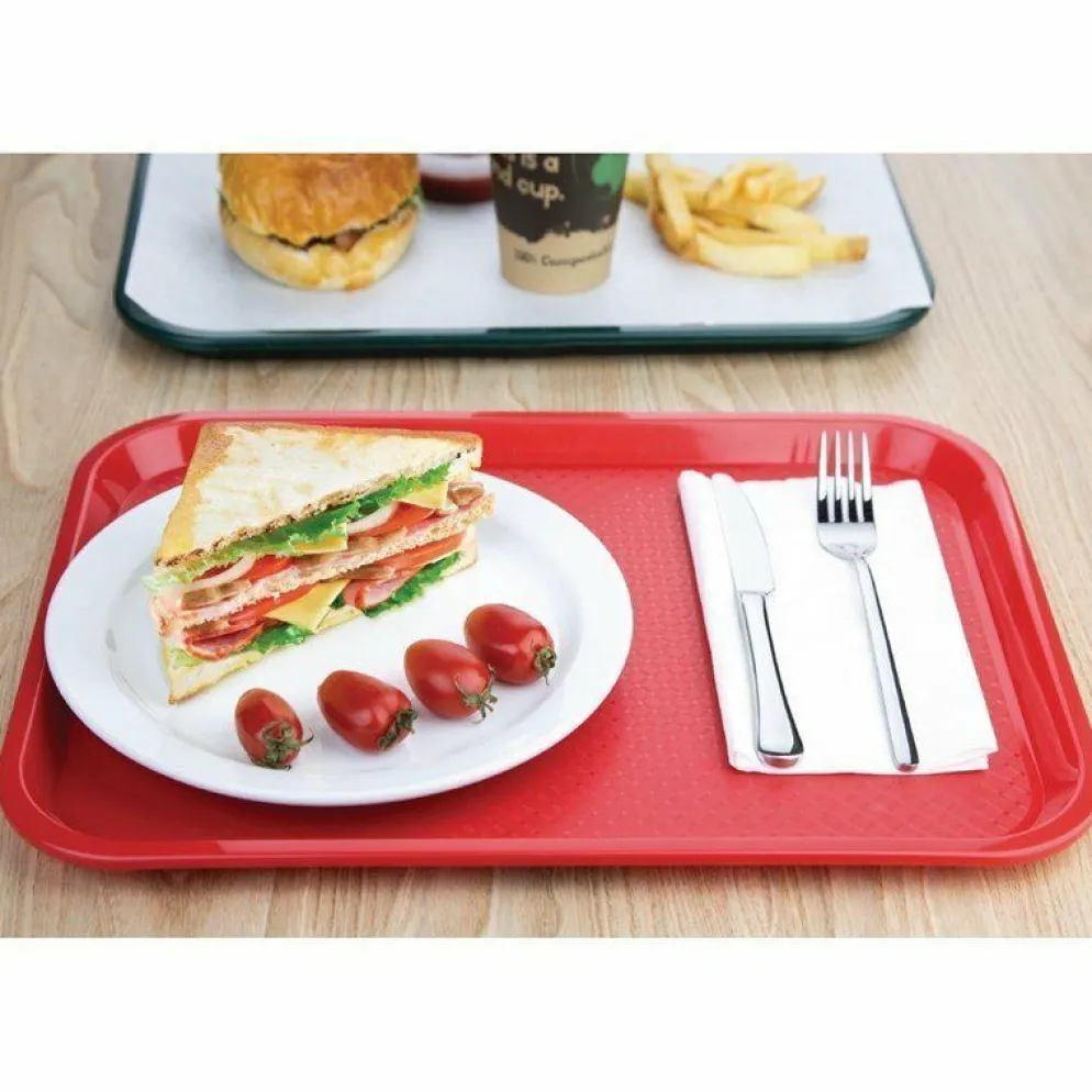 Kristallon Fast-Food-Tablett rot 41,5 x 30,5cm