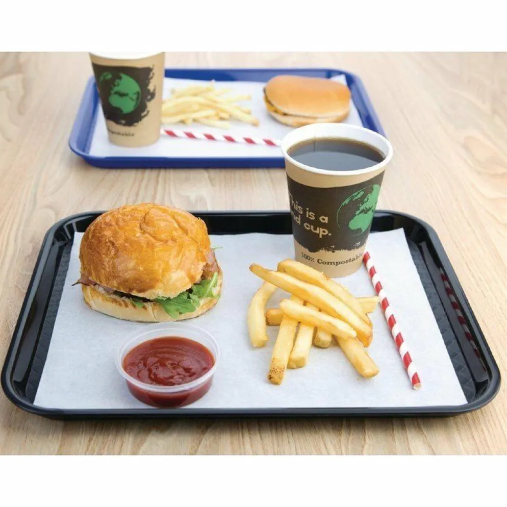 Kristallon Fast-Food-Tablett schwarz 34,5 x 26,5cm
