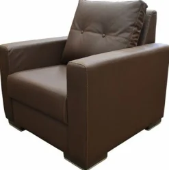 KRISTAL Lounge Sofa 1 Sitzer Braun