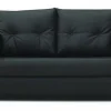 KRISTAL Sofa 2 Sitzer Schwarz