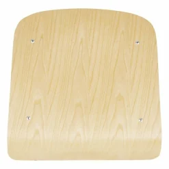 KRISTA-ST Stuhl Stahl mit Holzsitz und Rückenlehne