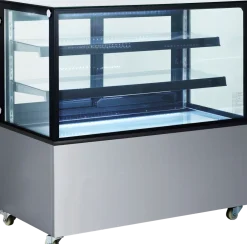 Kuchen- und Tortenvitrine Cube 120 mit Glasschiebetüren 1215 mm