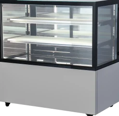 Kuchen- und Tortenvitrine Cube 120 mit Glasschiebetüren 1215 mm