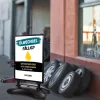 Kundenstopper SNE560 für Ölwechsel mit A1-Plakat & Logo