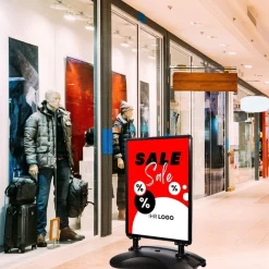 Kundenstopper SNE525 „SALE“ mit A1-Plakat & Logo