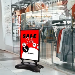 Kundenstopper SNE525 „SALE“ mit A1-Plakat & Logo
