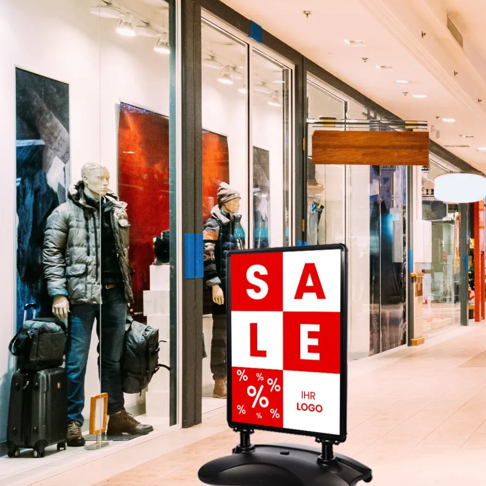 Kundenstopper SNE520 „SALE“ mit A1-Plakat & Logo