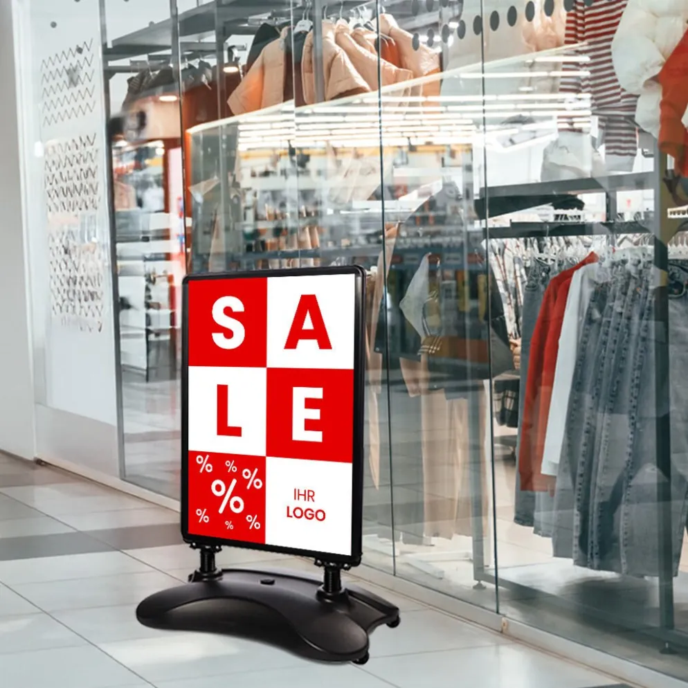 Kundenstopper SNE520 „SALE“ mit A1-Plakat & Logo