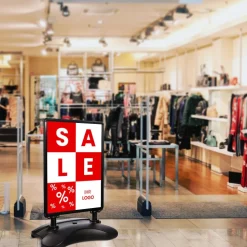 Kundenstopper SNE520 „SALE“ mit A1-Plakat & Logo