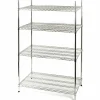 Lagerregal aus Chromstahl 910x455x1800 mm