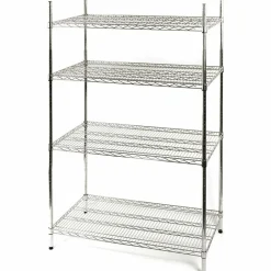 Lagerregal aus Chromstahl 1525x610x1800 mm