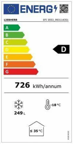 Liebherr Gewerbe Gefriertruhe Tiefkühltruhe EFI 3553 mit Glasschiebedeckel