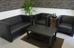 Lounge Bank Reka 125x70 cm, schwarz