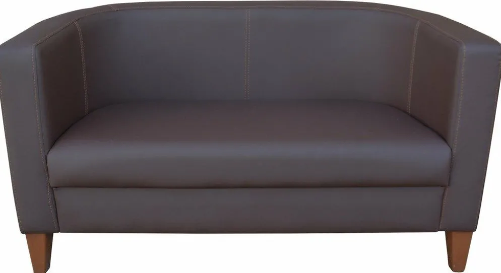 Lounge Cocktailsessel Lucy PRO Braun, 2 Sitzer 130 cm