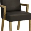 Lounge Stuhl Verona braun mit Armlehne