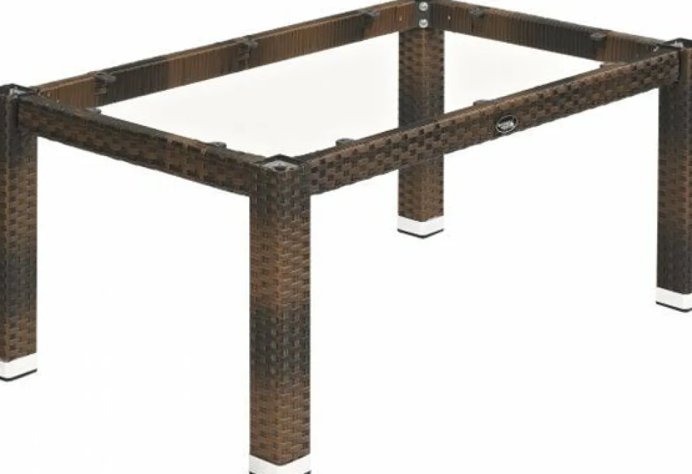 Lounge Tischgestell LINA für80x80 cm Platten, burned