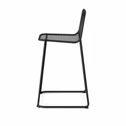 Mase Barhocker Metall stapelbar Schwarz