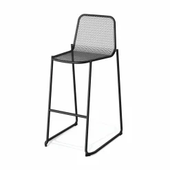 Mase Barhocker Metall stapelbar Schwarz