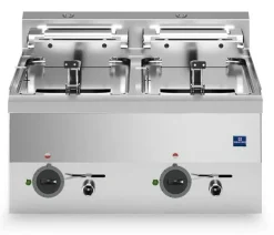 MASTRO Elektro-Fritteuse, 2x 10 Liter 18kW, 600x600x300mm