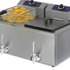MASTRO Fritteuse 2x 6kW, 10+10 Liter, 400 V