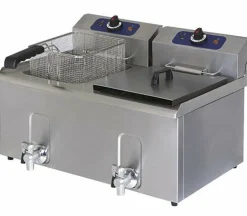 MASTRO Fritteuse 2x 6kW, 10+10 Liter, 400 V